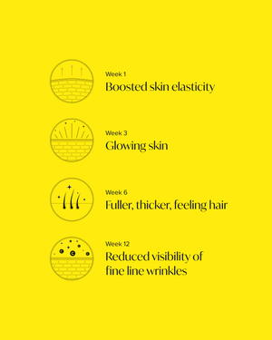 Benefits by week of Absolute Collagen