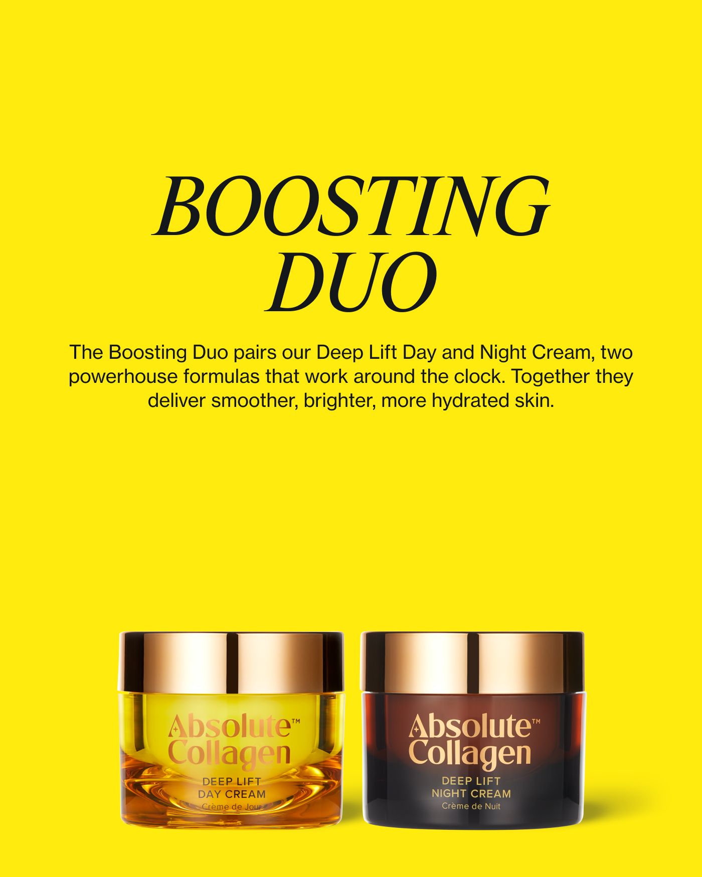 Collagen Boosting Day & Night Cream Duo | Absolute Collagen