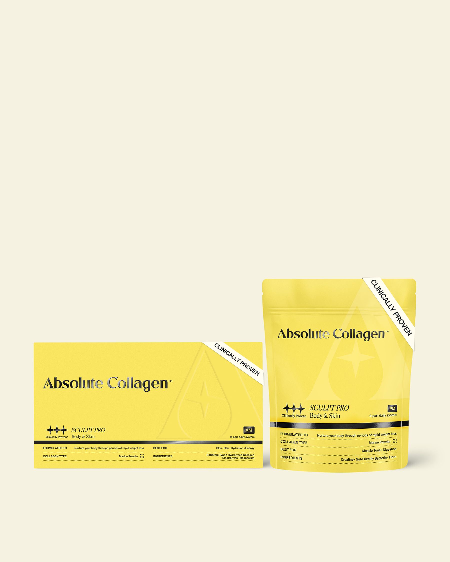 Clinically Proven badging - Sculpt pro