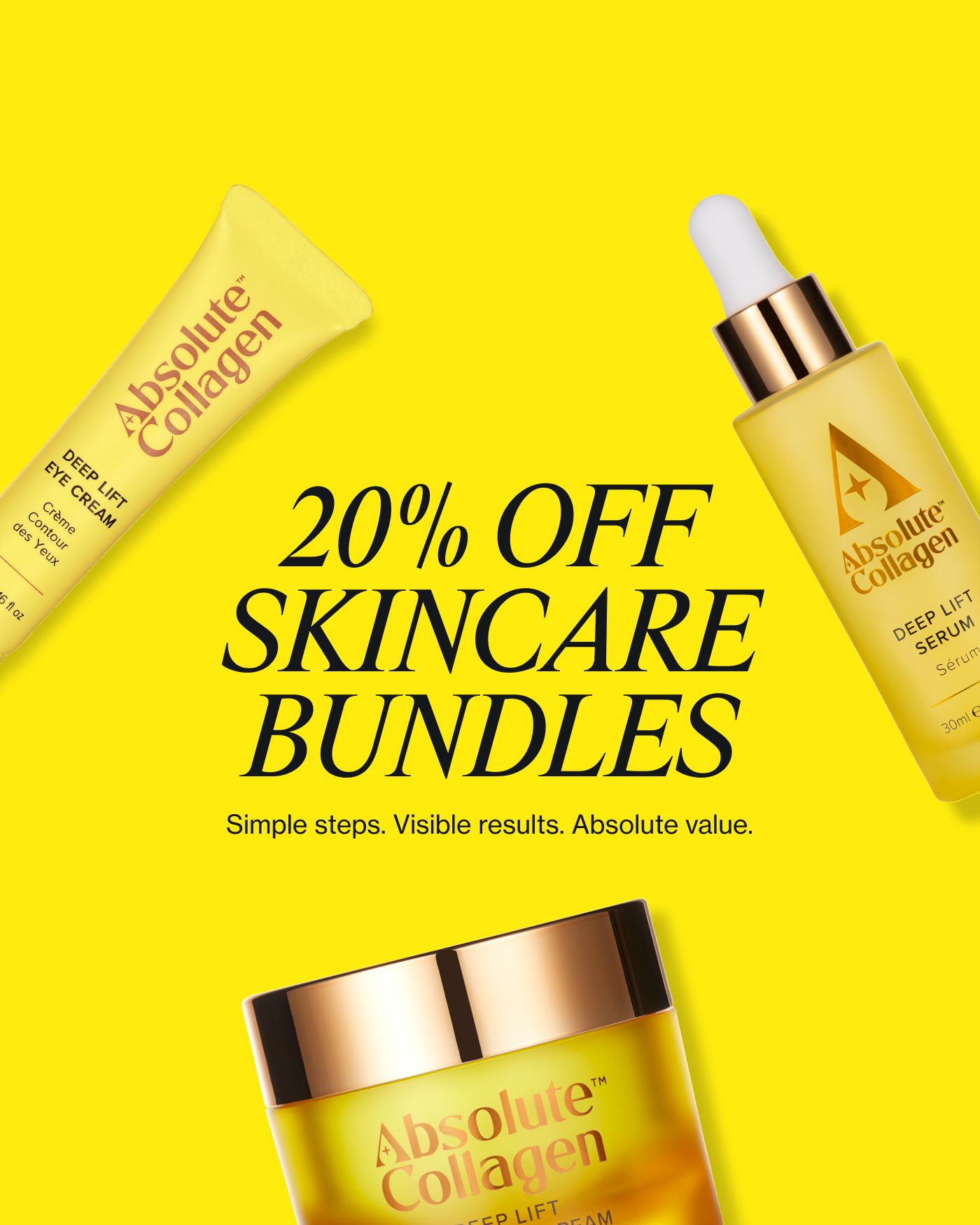Collagen Boosting Day & Night Cream Duo | Absolute Collagen